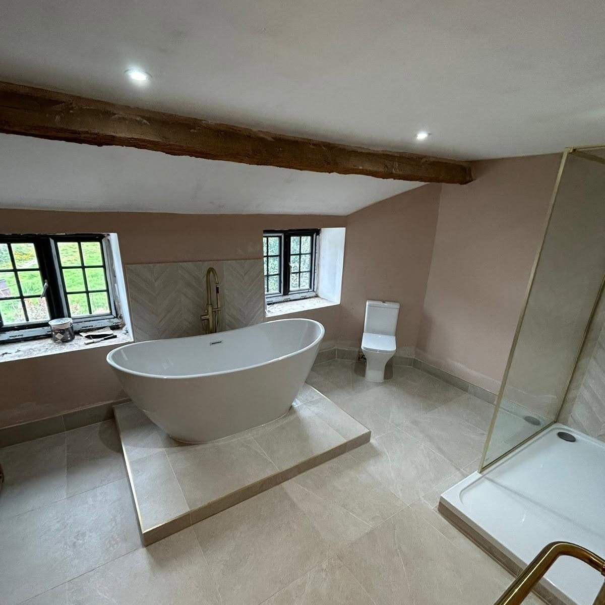 Bathroom installation project