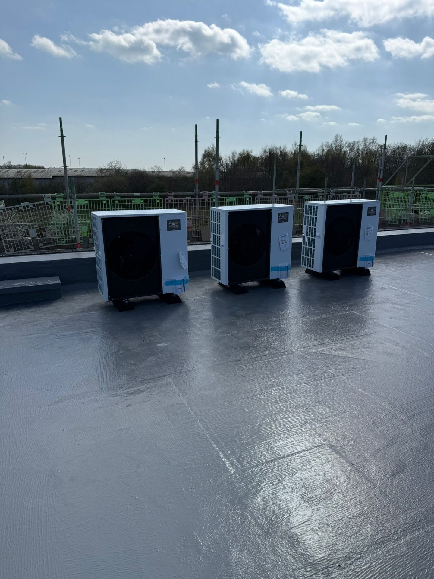 Air source heat pump installation
