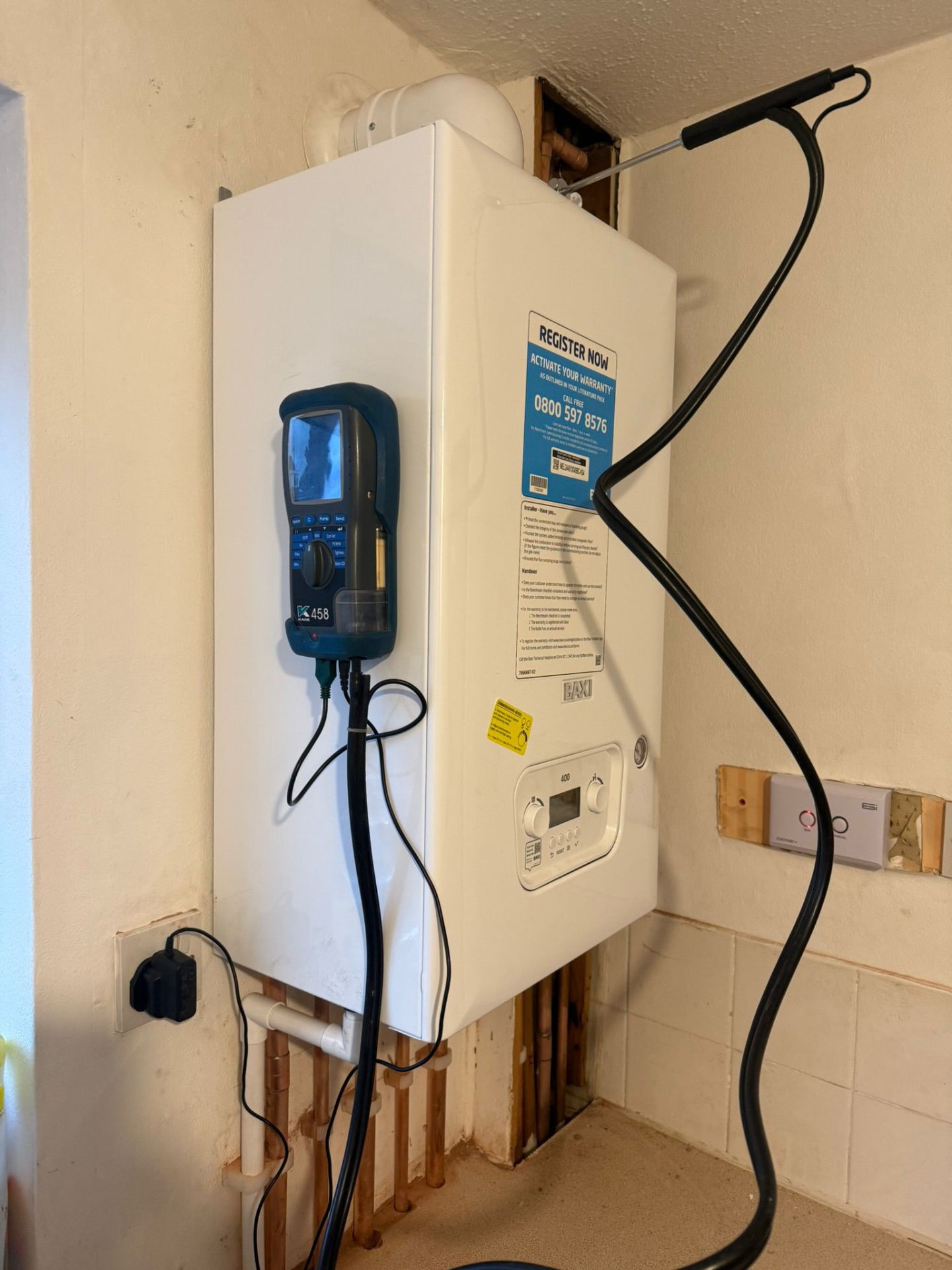 Annual boiler servicing