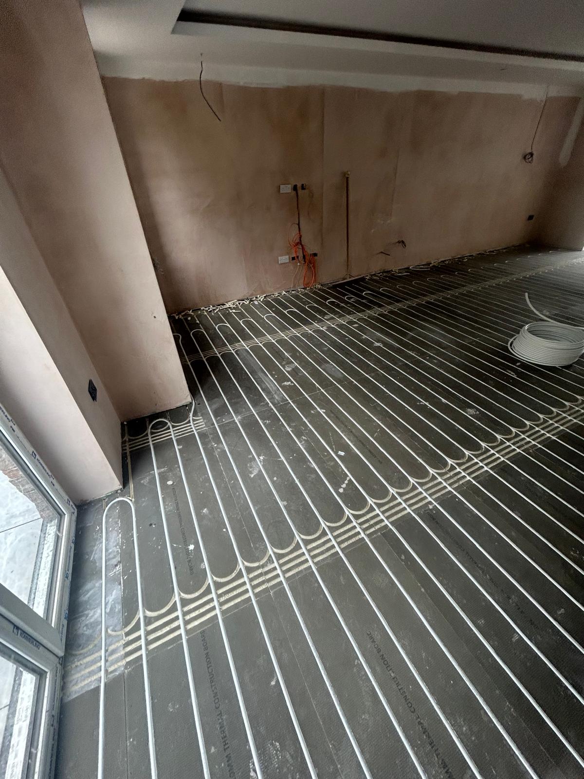 Underfloor heating installation